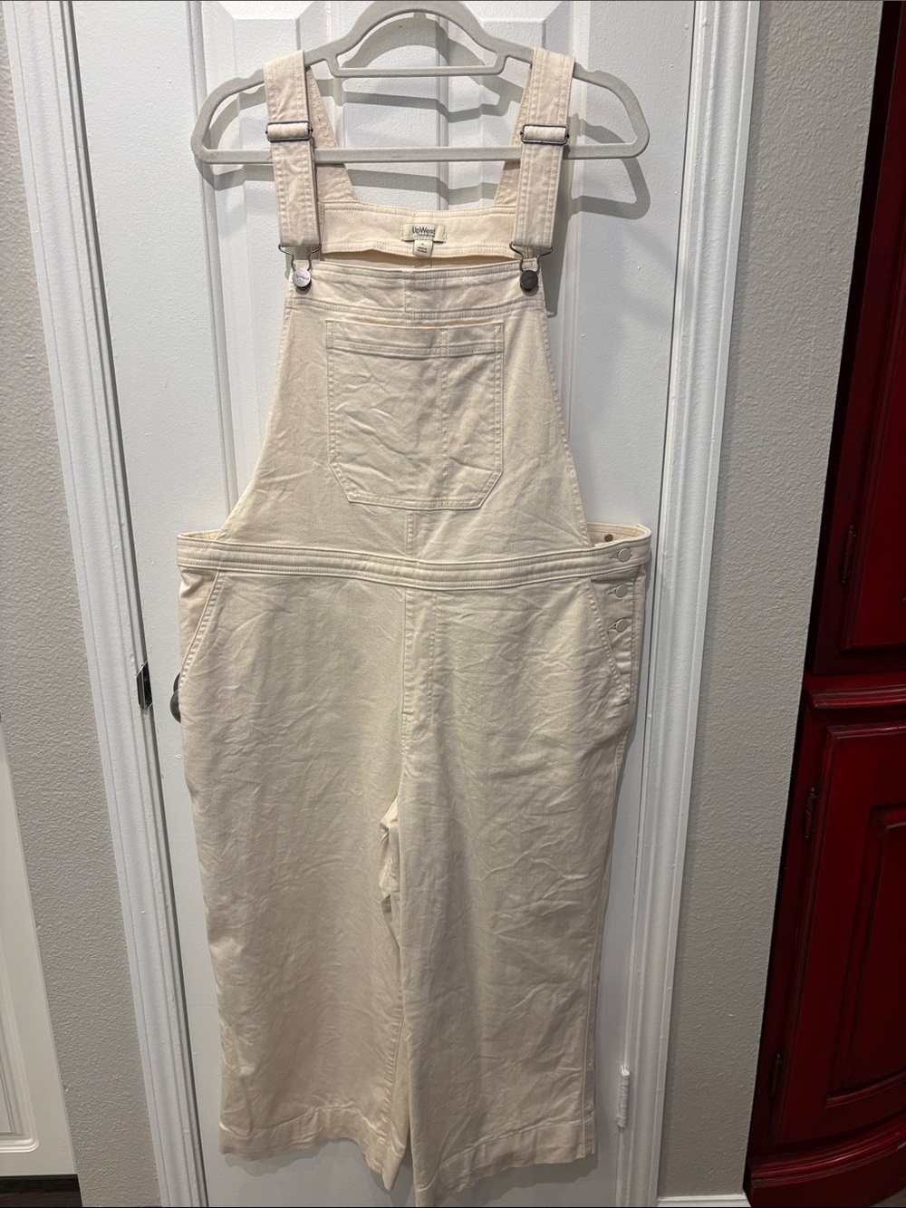 UpWest Cream Cotton Overalls